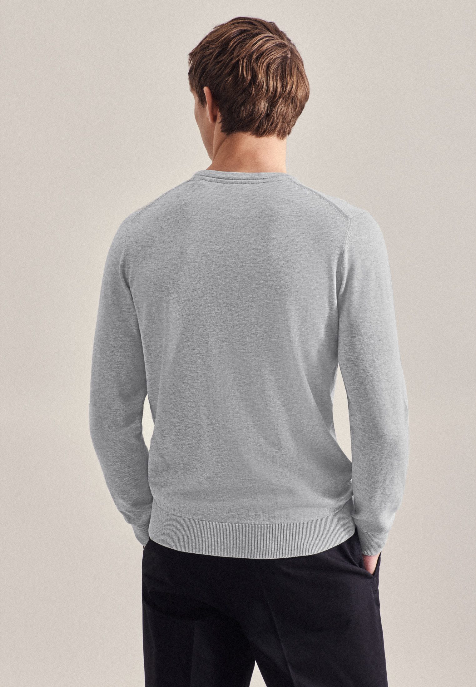 seidensticker Strickpullover Schwarze Rose Langarm Rundhals günstig online kaufen