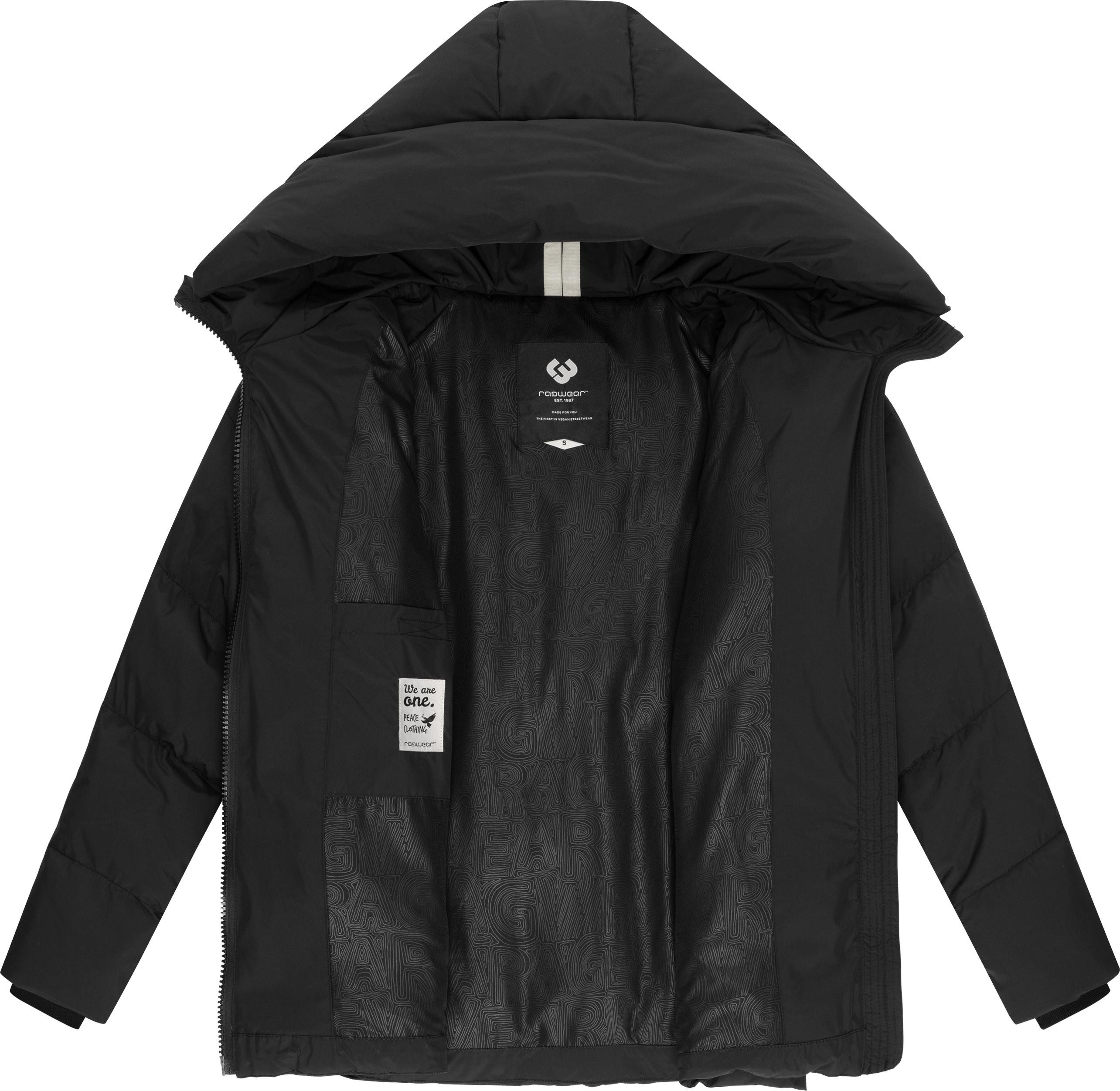 Ragwear Steppjacke Cessi Wasserdichte Damen Winterjacke mit großer Kapuze