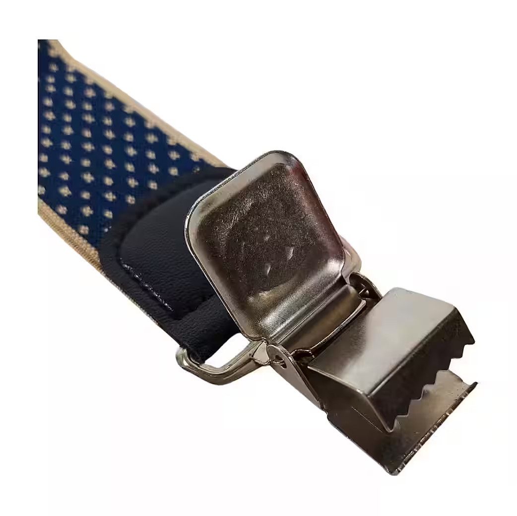 Ware aus aller Welt Hosenträger im Retro-Stil starke Y Hosenträger 40 mm breit mit starke Krallenclips (1-St)
