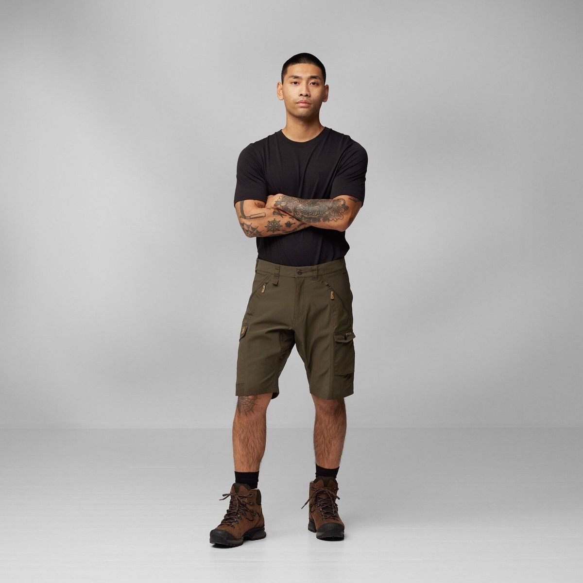 Fjällräven Shorts Abisko Shorts M Technische Wandershorts mit Stretch und G-1000-Verstärkung, ideal für