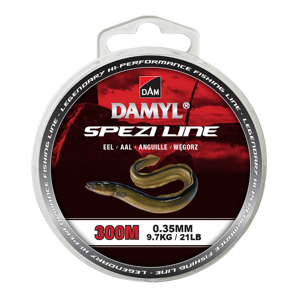 mm DAM Angelschnur Spezi Eel, Damyl Monofile Fishing 0,35 - Angelschnur Fadendurchmesser 0,35mm Aal Braun Line 300m -