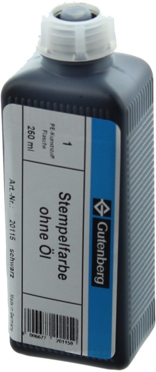 Stempel Stempelfarbe ohne Öl 250ml schwarz