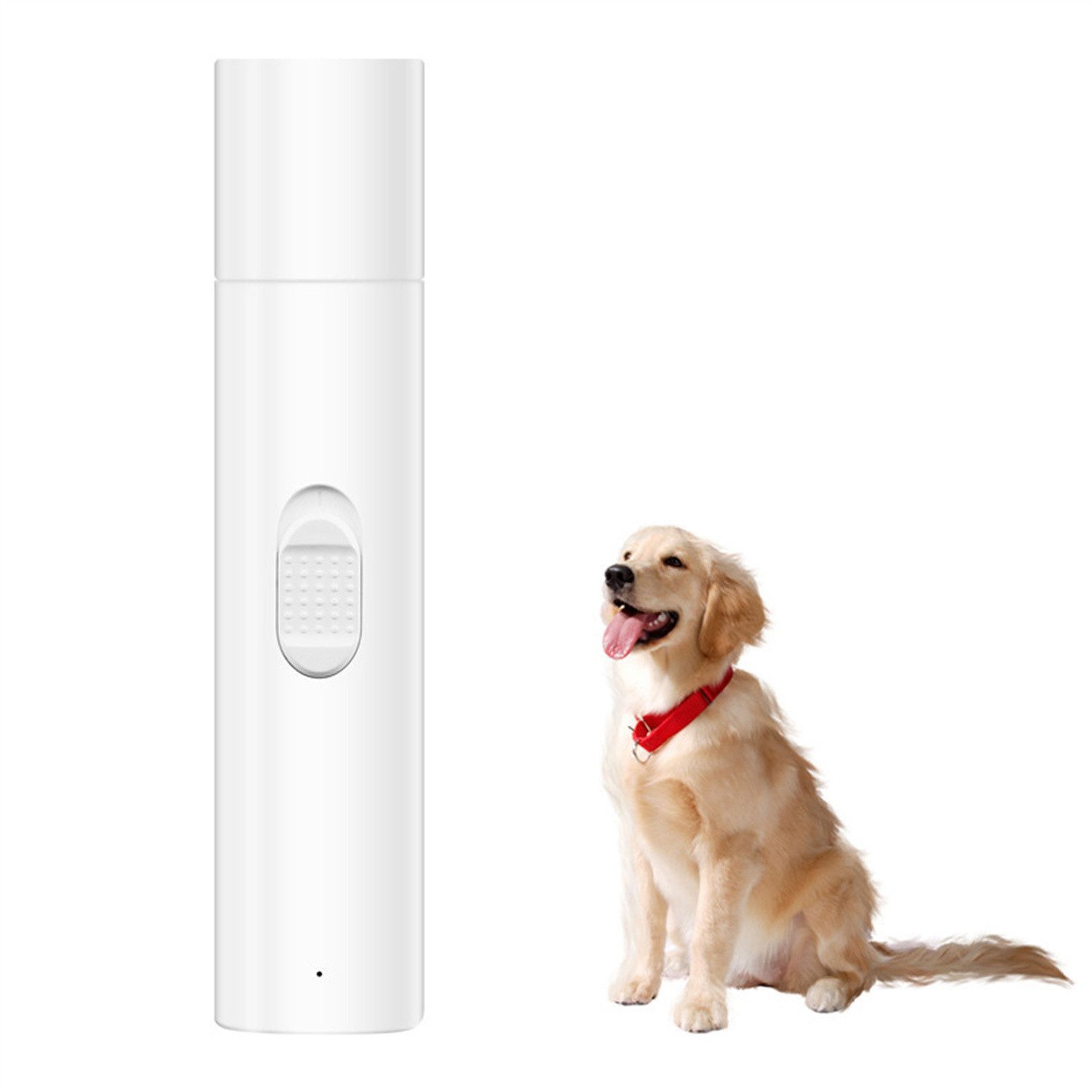 feinlux Krallenschneider Krallenschneider für Hunde und Katzen Super Leise (50 dB), (Packung, Geräuscharmer Schleifer), Niedriger Geräuschpegel, USB aufladbar von feinlux