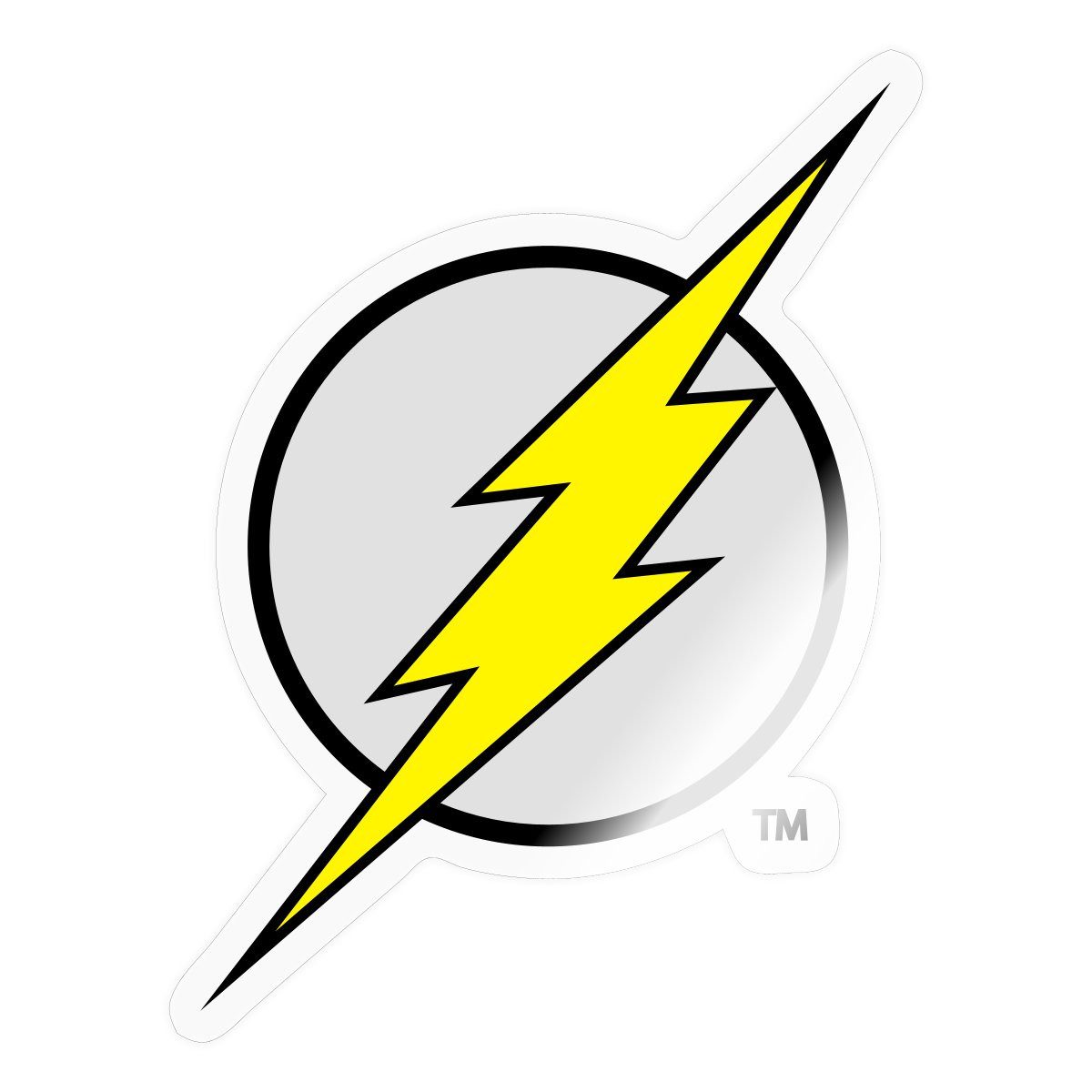 Spreadshirt Aufkleber DC Comics Justice League The Flash Logo Karneval Sticker Aufkleber