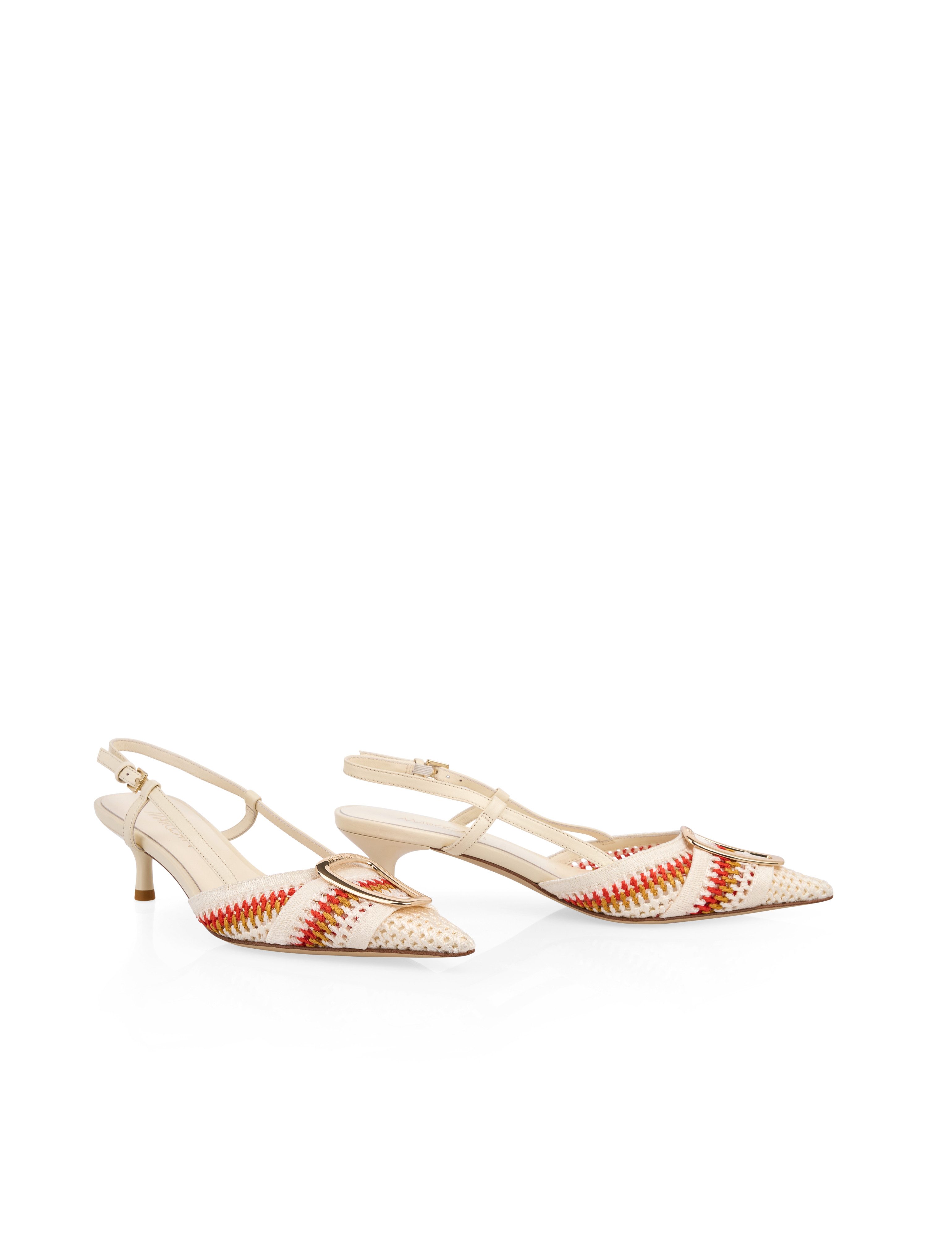 Marc Cain Collections Leo's Oasis Slingpumps Pumps, Sandalette, Festtagsschuh mit Kitten Heel