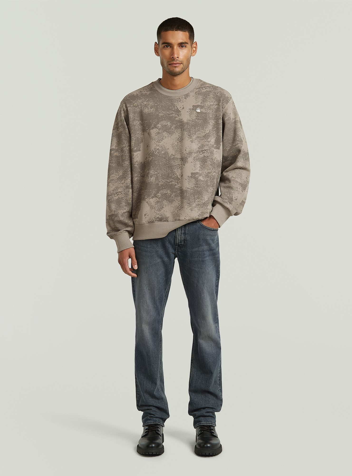 G-STAR Longpullover Allover Print Sweatshirt
