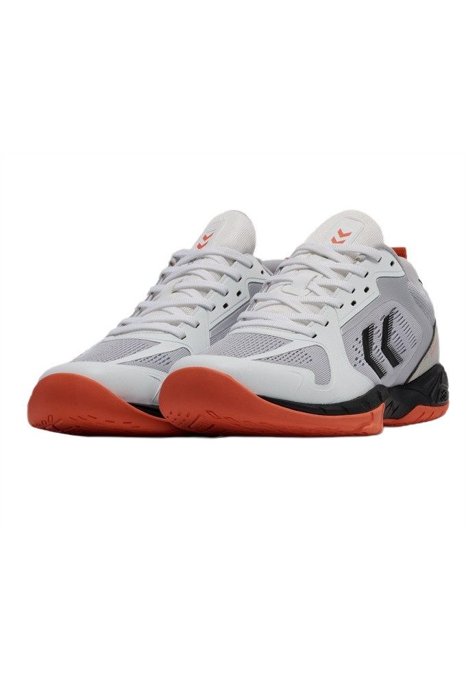 hummel Hallen-Indoorschuhe Speed Court weiss/schwarz/rot Herren Badmintonschuh