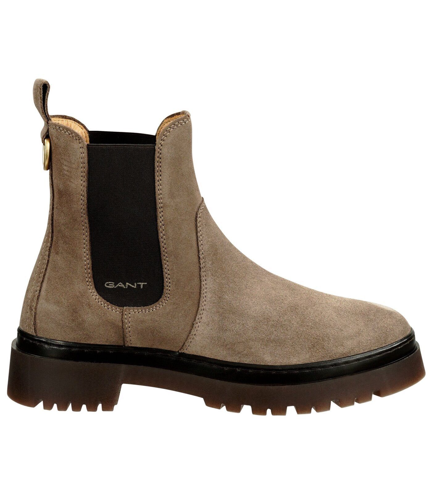 Gant Snowboots Dunkelbraun Leder/Textil Stiefelette