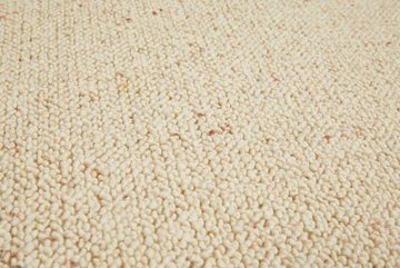 Wollteppich Sheffield, LUXOR living, rund, Höhe: 5 mm, reine Wolle, Schurwolle, melierte Berber-Optik