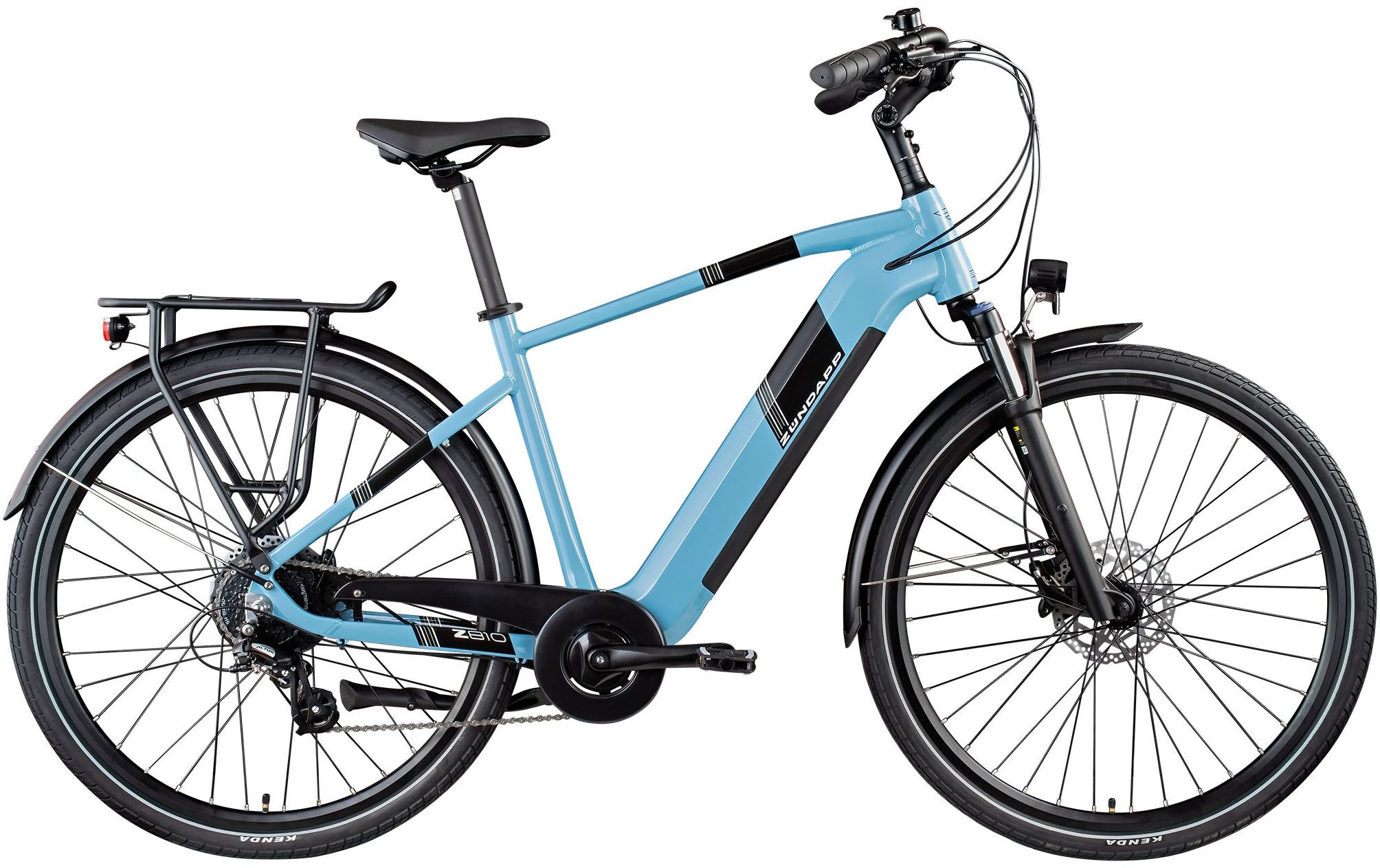 Zündapp E-Bike Trekkingrad Z810, 8 Gang Shimano Altus RD-M310 Schaltwerk, Kettenschaltung, Heckmotor, 550 Wh, Pedelec, Elektrofahrrad für Damen und Herren