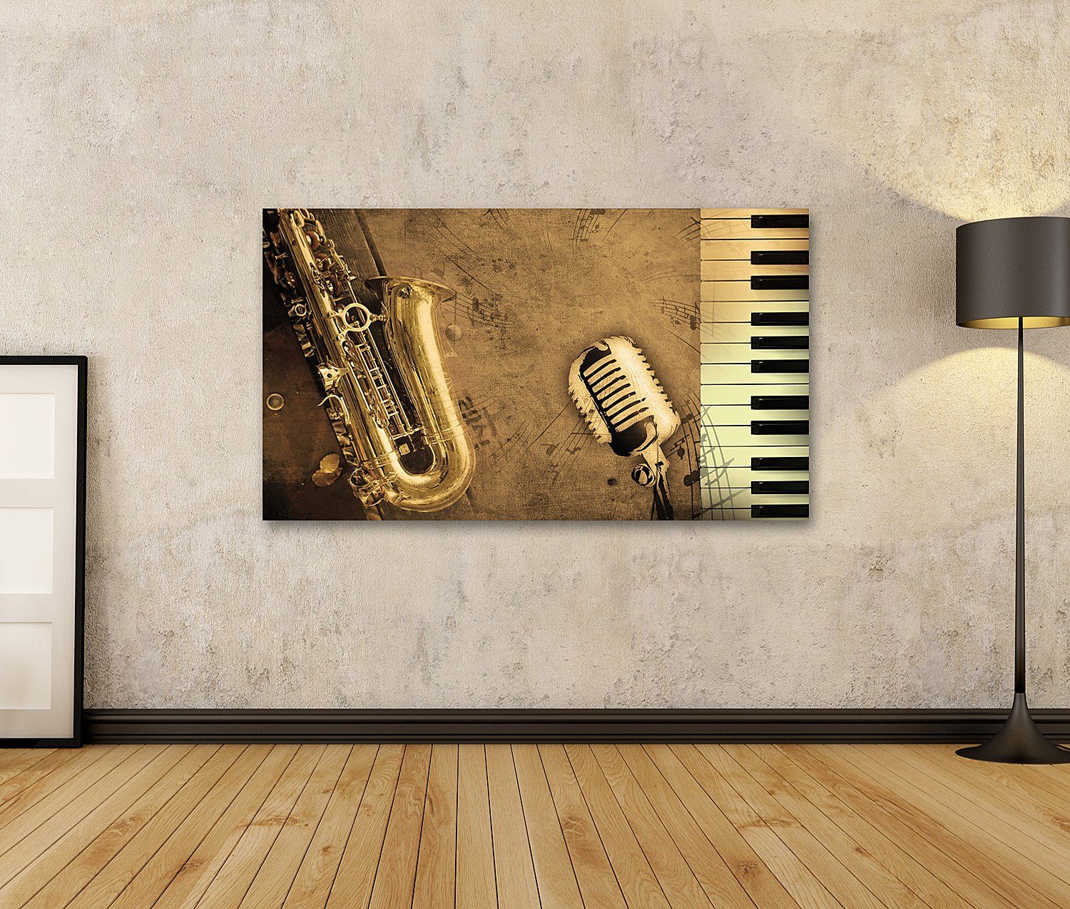 islandburner Leinwandbild Bild auf Leinwand Klavier günstig online kaufen