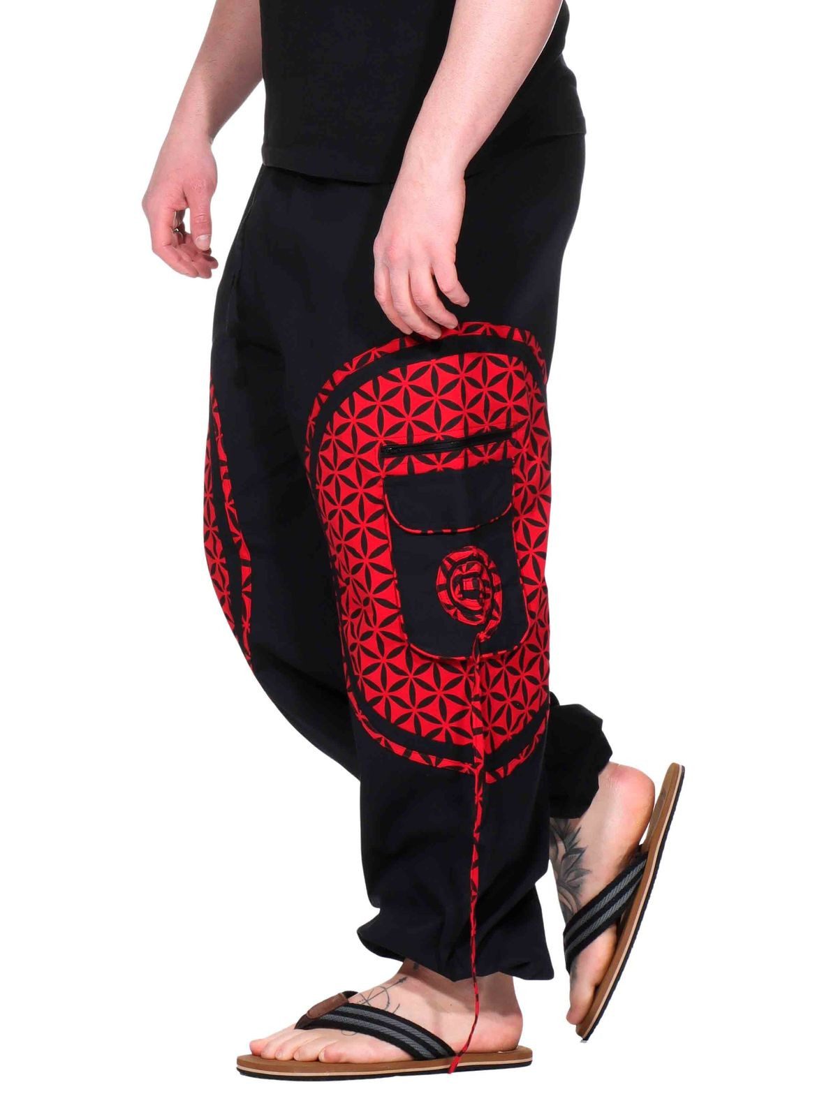 KUNST UND MAGIE Haremshose KUNST&MAGIE trendige Baggyhose bunte Lebensblume günstig online kaufen