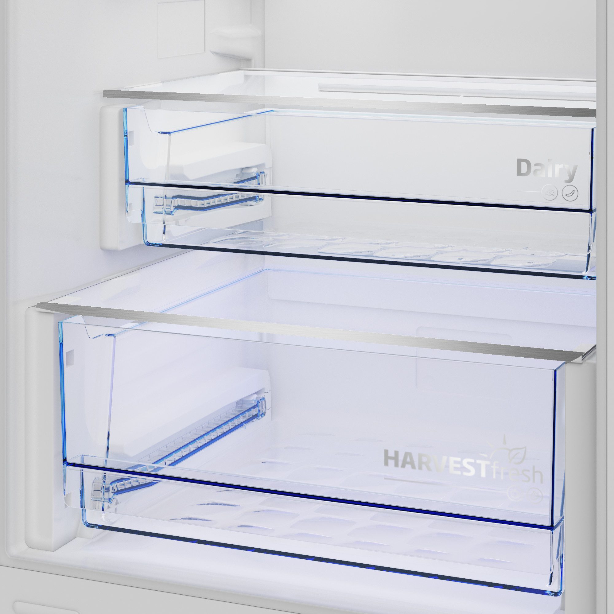 BEKO Einbaukühlgefrierkombination B7BCNA296HS, 177,5 cm hoch, 54 cm breit, Große Kapazität und HarvestFresh für Frische, die bleibt – Bild 5 von 5