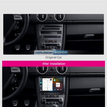 TAFFIO Für Porsche Cayman Boxster 911 997 BOSE 9" Android Autoradio Carplay Einbau-Navigationsgerät