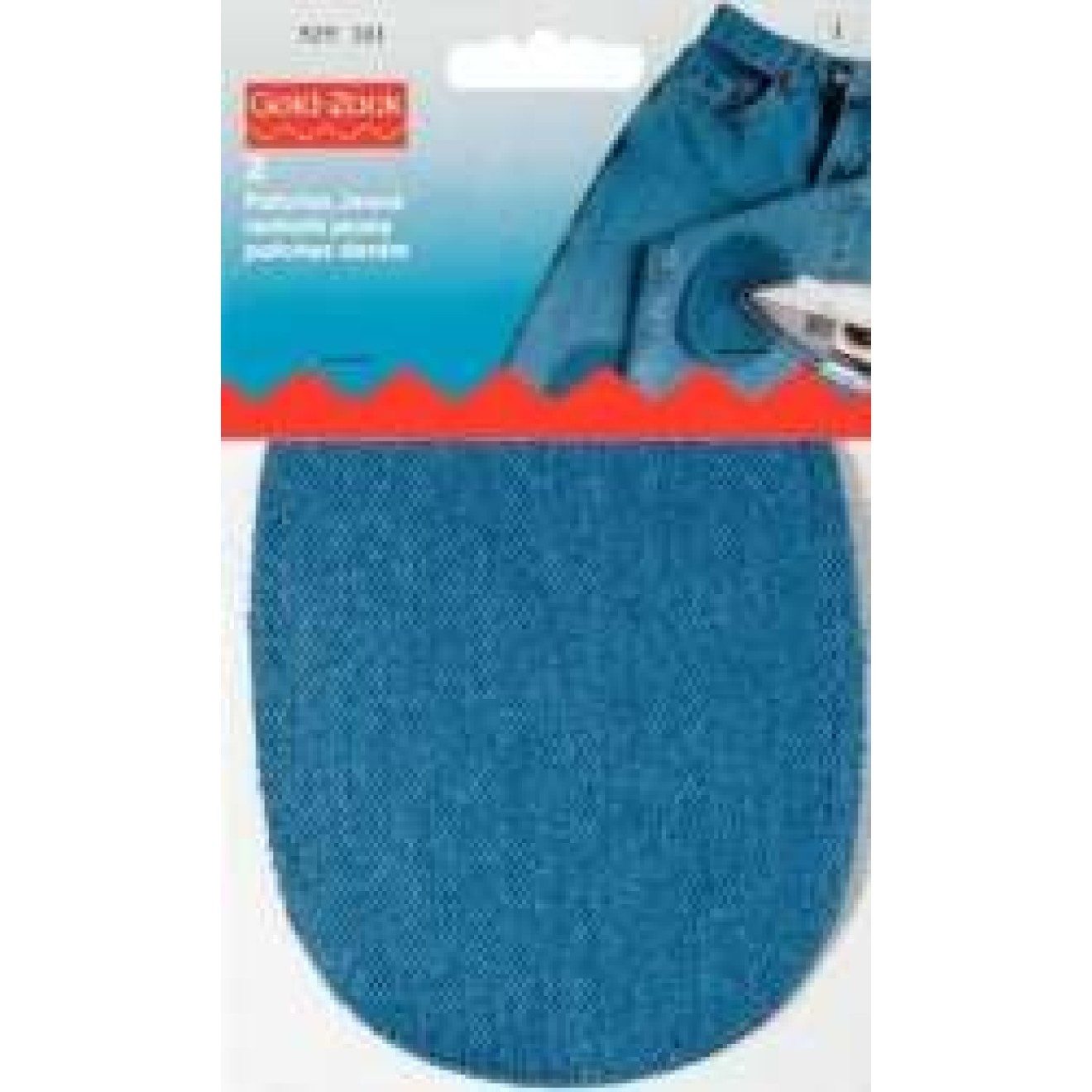 Prym Stricknadeln Patches Jeans 10x14 cm mittelblau 1 Paar