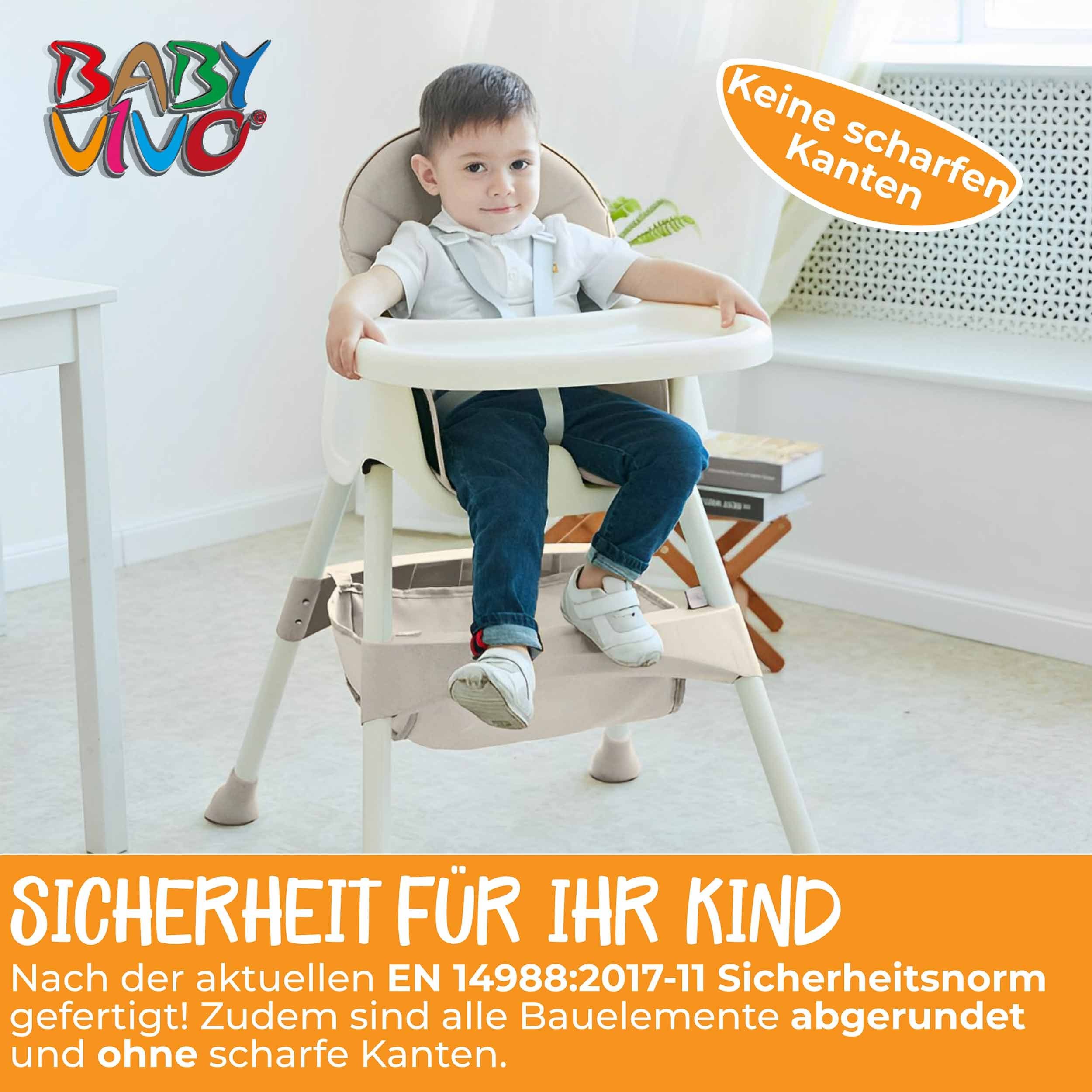 - Hochstuhl Beige 2in1 Oscar Vivo in Baby Kinderhochstuhl Design