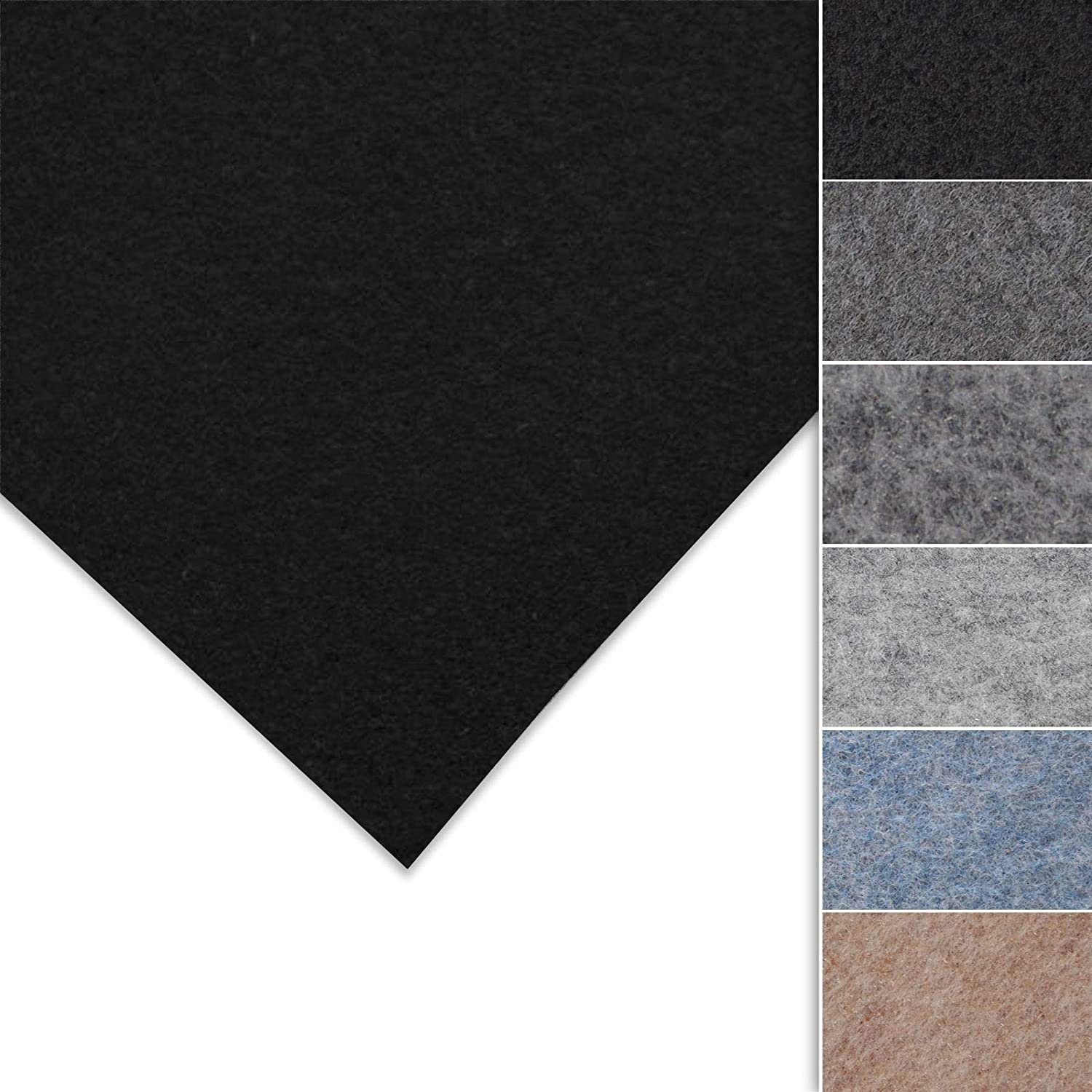 Teppichboden Nadelfilz Flair, verschiedene Farben & Größen, zum Kleben,  Karat, rechteckig, Höhe: 4.4 mm