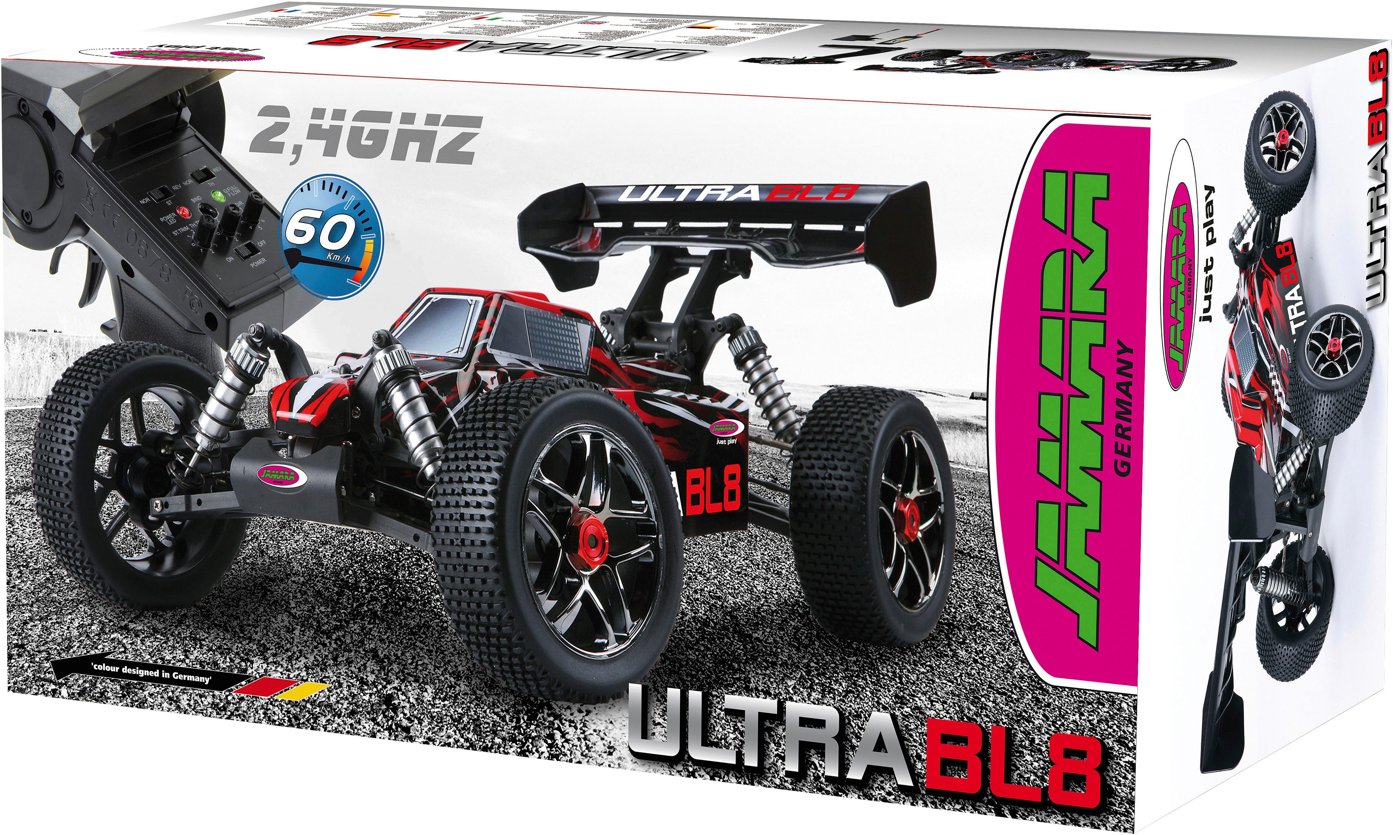 Jamara RC-Buggy Ultra BL8 Buggy 4WD, 1:8, Lipo 2,4GHz, mit Allradantrieb