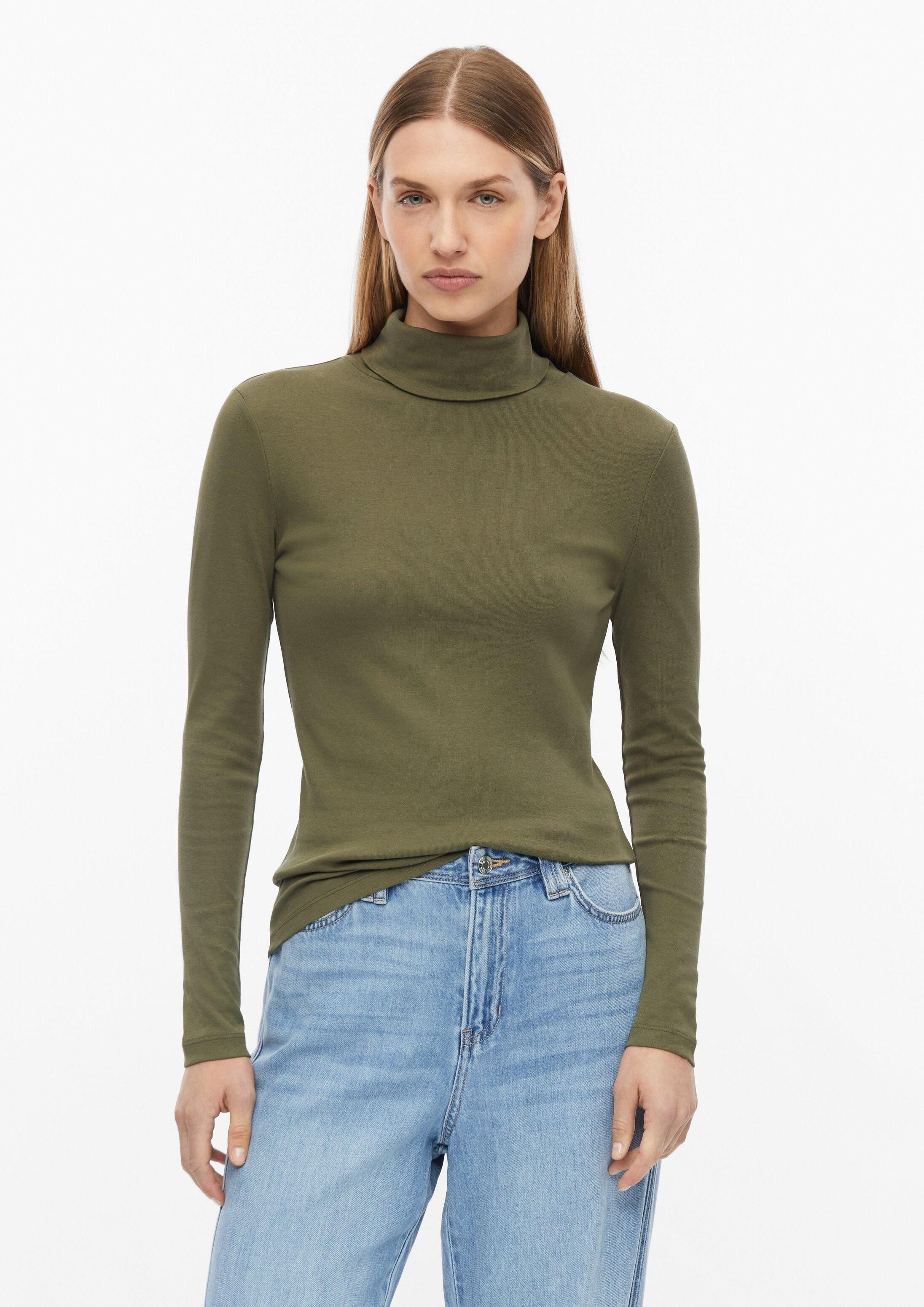 s.Oliver Langarmshirt T-Shirt Rollkragen-Shirt im Slim Fit