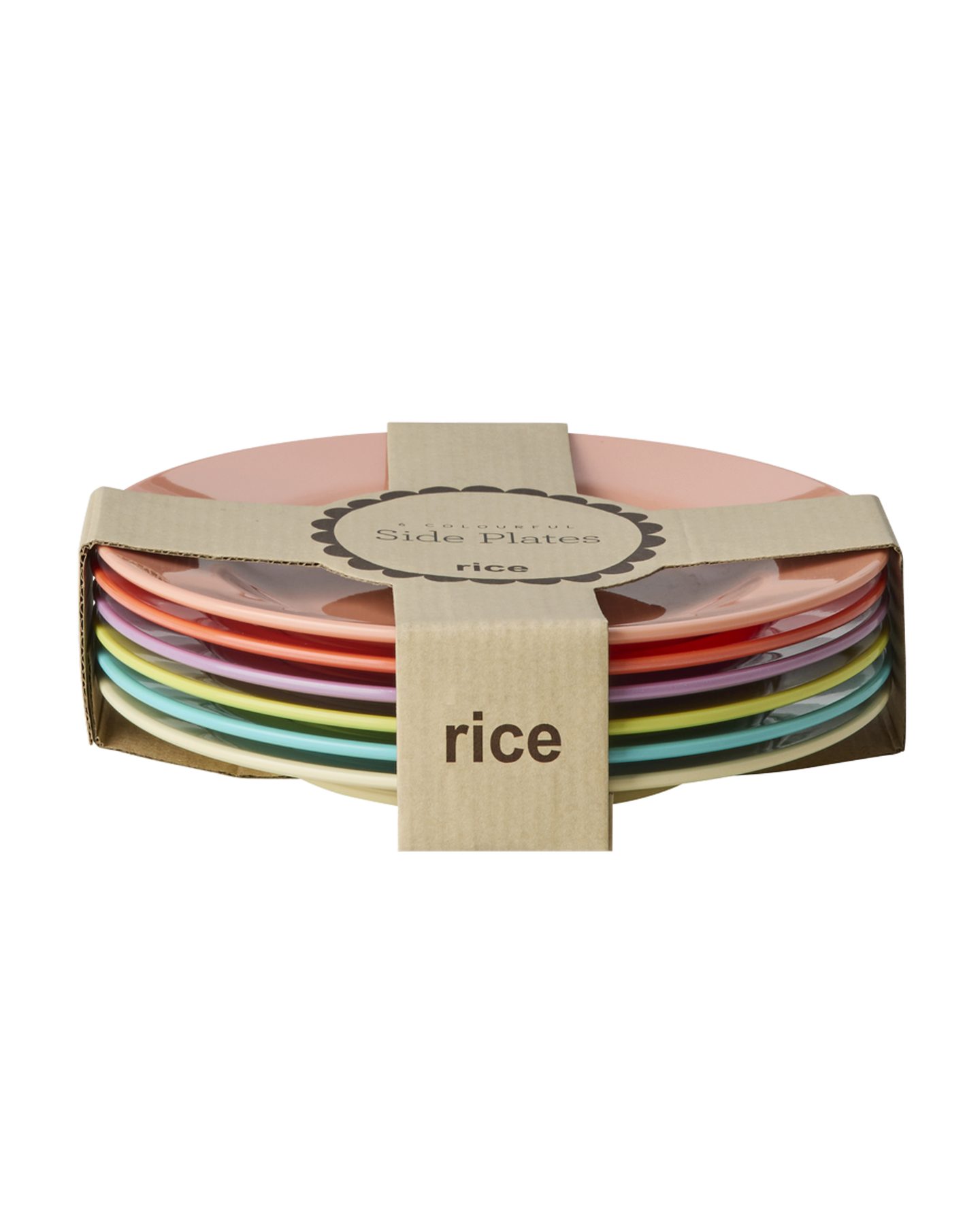 rice Teller-Set Rice Melamin Ess-Teller Set 6er - Multicolor Gloriously Gifted (6-tlg), 6 Personen, Melamin