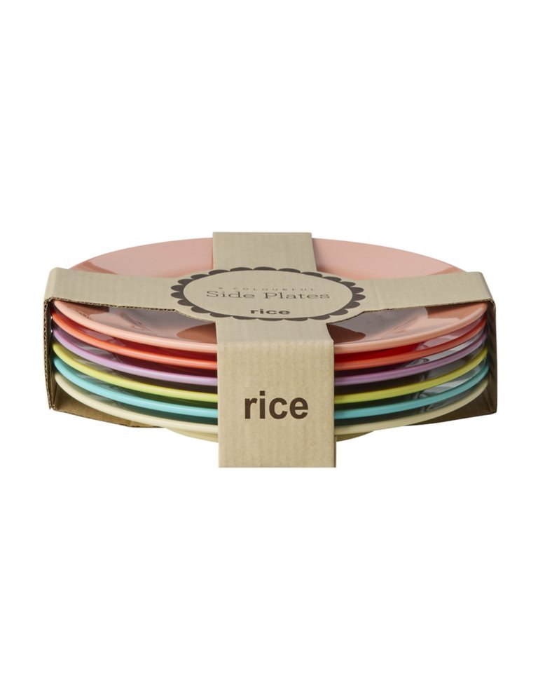 rice Teller-Set Rice Melamin Ess-Teller Set 6er - Multicolor Gloriously Gifted (6-tlg), 6 Personen, Melamin