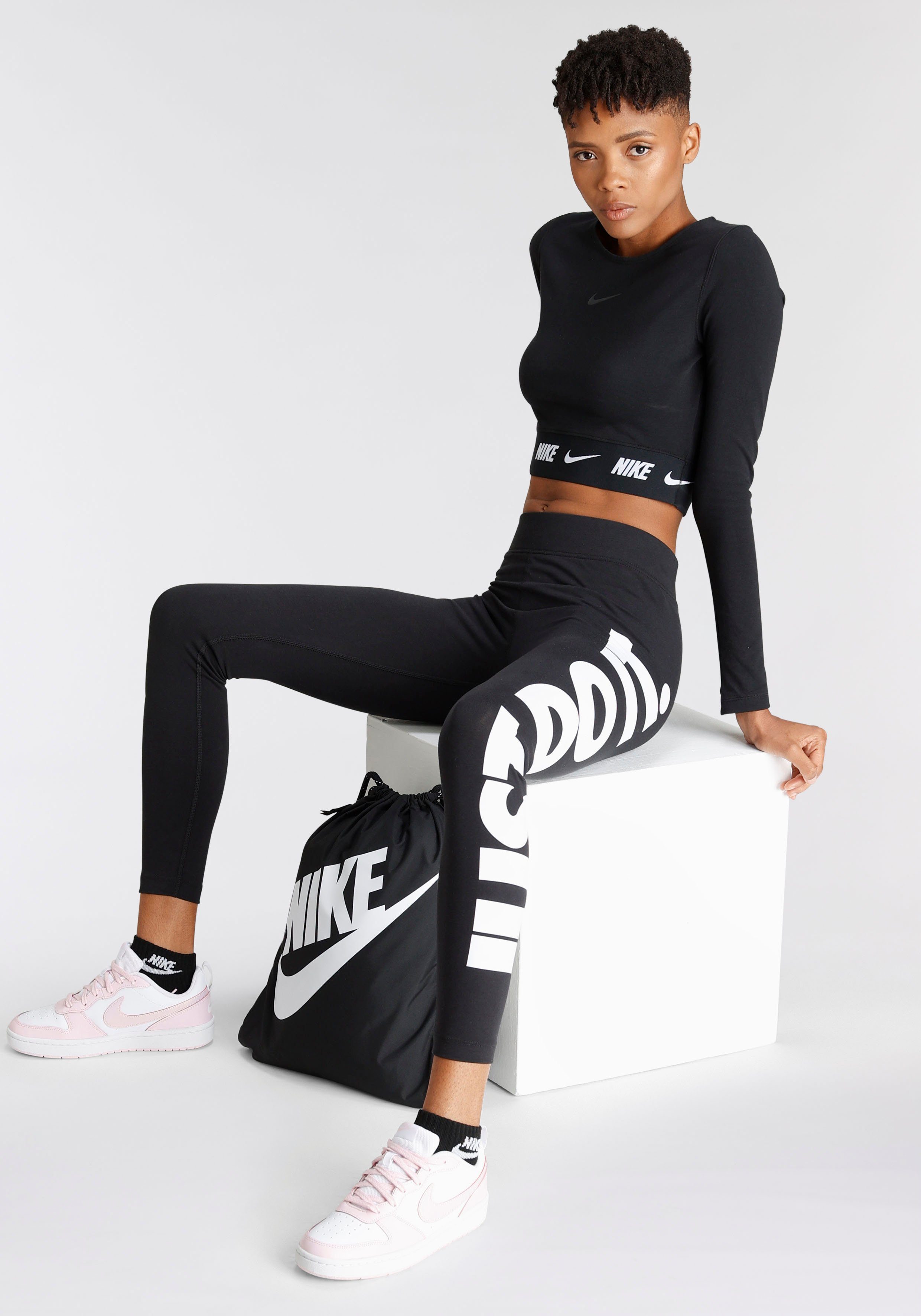 Nike Sportswear Langarmshirt W NSW CROP TAPE LS TOP günstig online kaufen