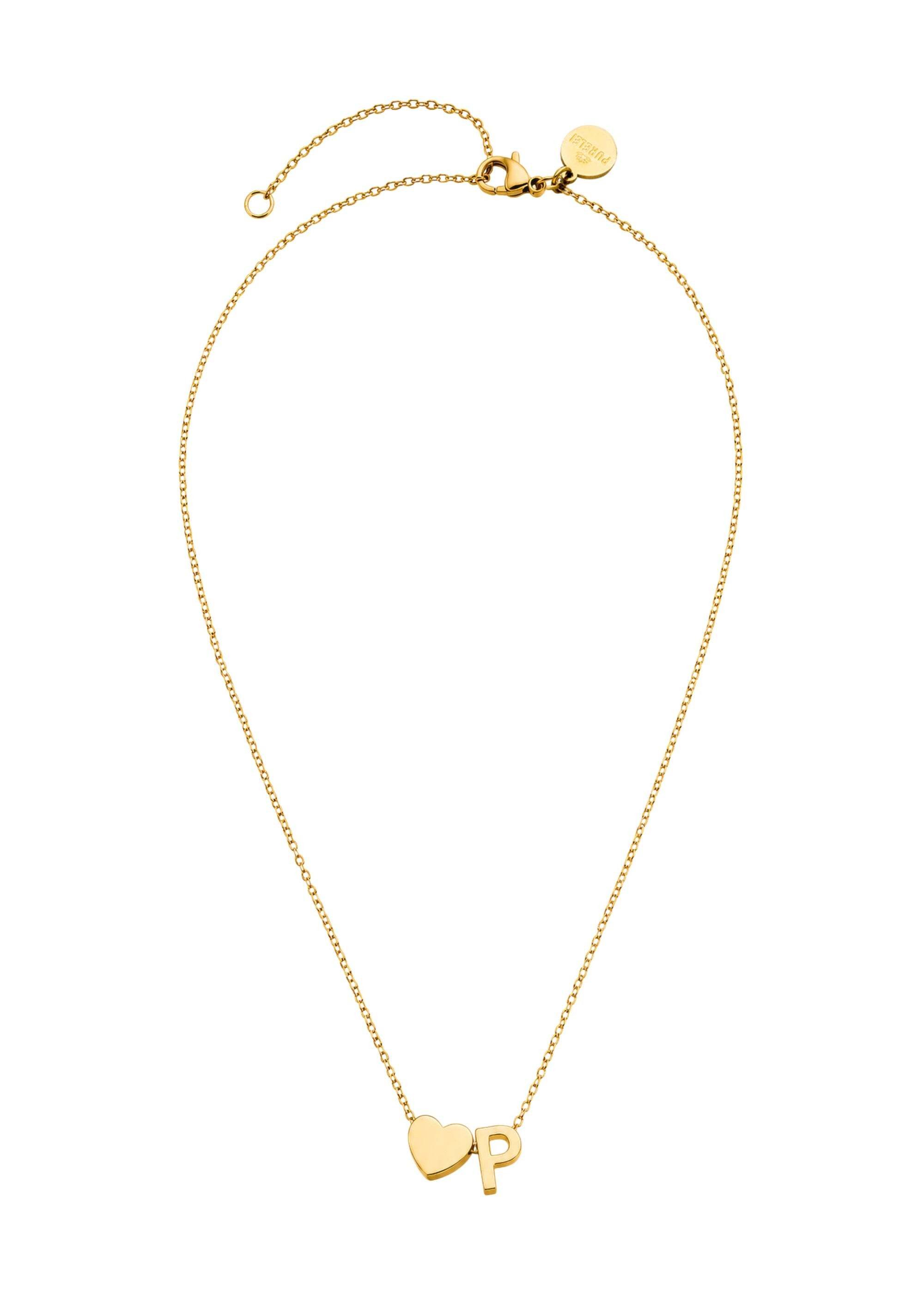Purelei Kette mit Anhänger Letter Heart P (Kette)
