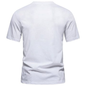 TEXEMP T-Shirt 3er Pack Herren T-Shirt Rundhals Baumwolle Kurzarm Basic Schwarz Weiß (3-tlg., 3er-Pack) Atmungsaktiv - Pflegeleicht - Strapazierfähig