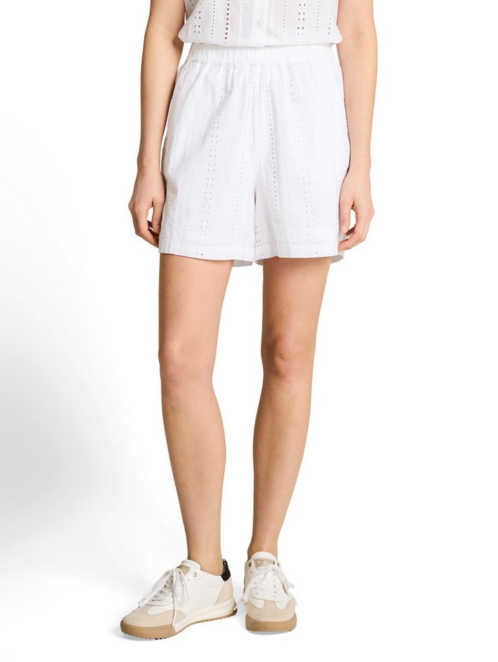TOM TAILOR Denim Webshorts Sommershorts mit Häkeldetails