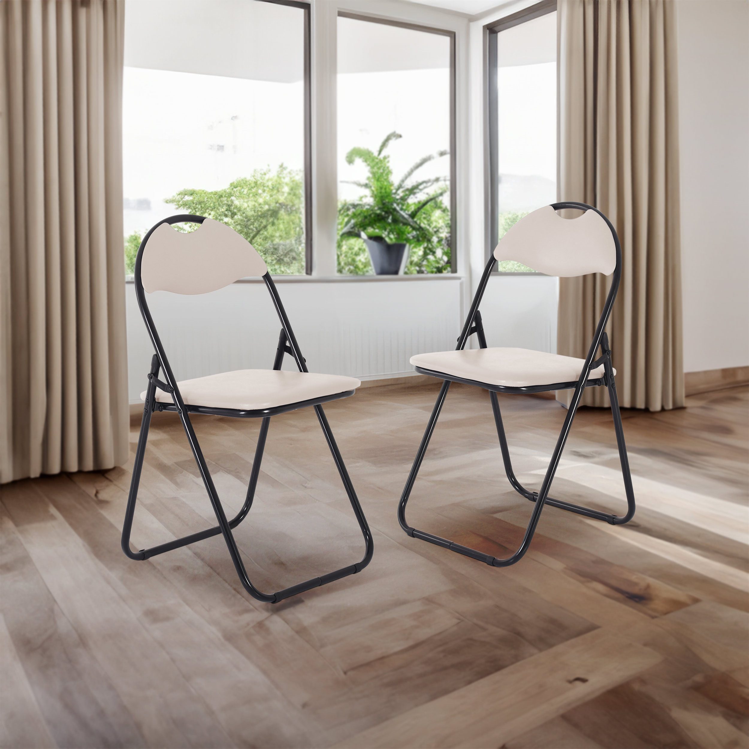 Raburg Klappstuhl Gästestuhl-Set zum Klappen, gepolstert, Metallgestell, Pa günstig online kaufen