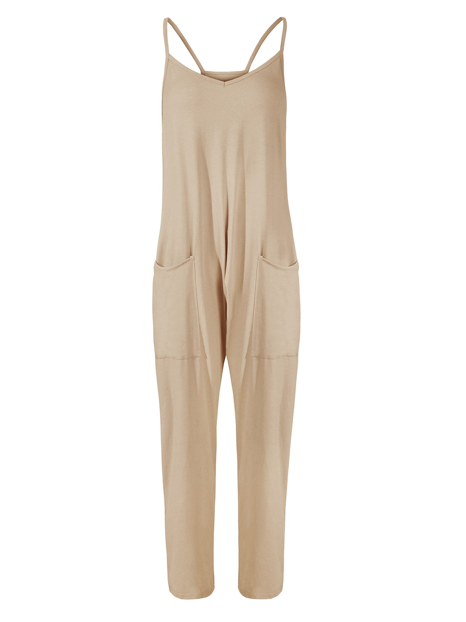 Imily Bela Jumpsuit Damen Lockere Lässige Lange Hosen (Packung, 1-tlg., 1per-Pack) Einfarbig