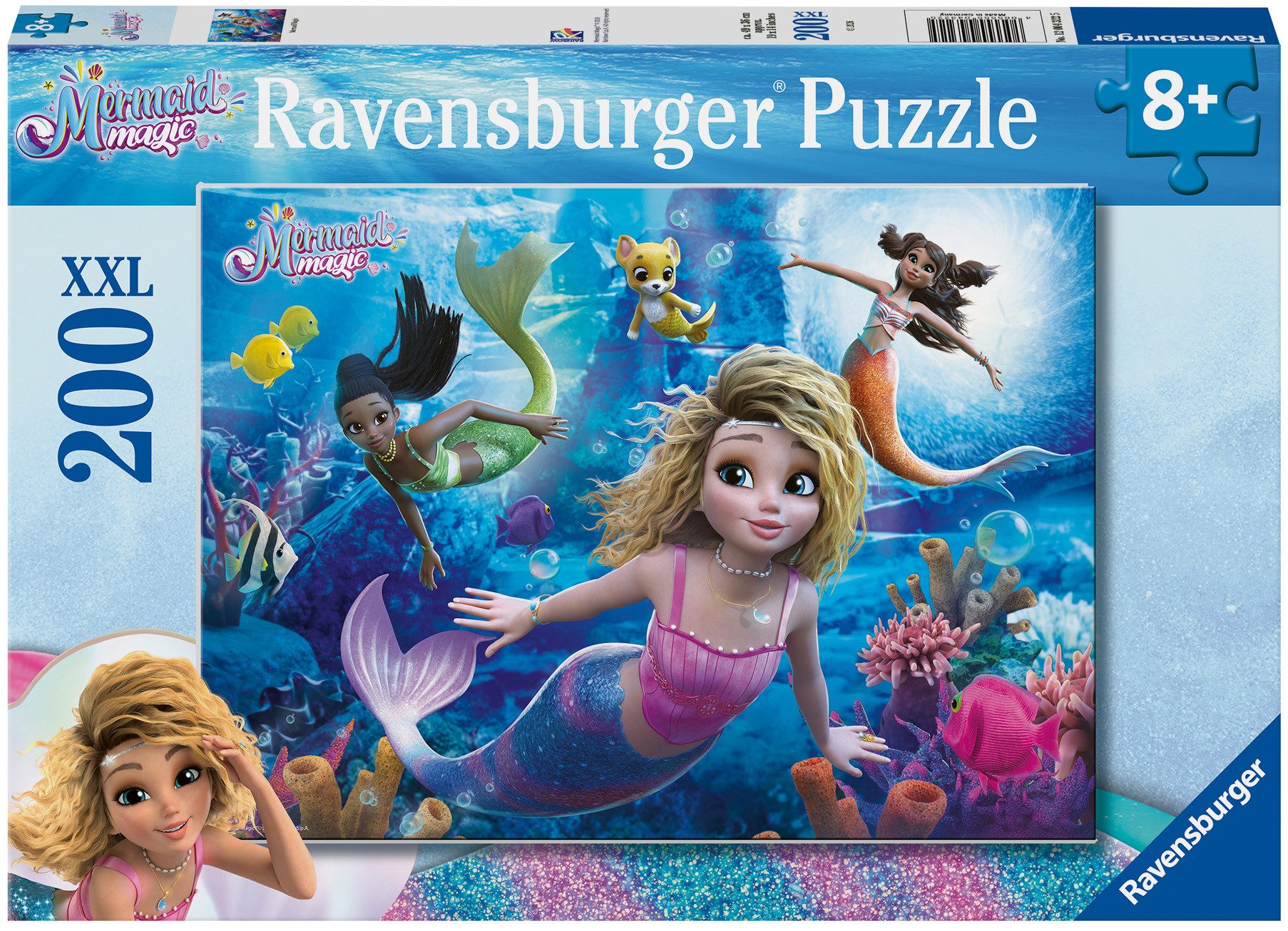 Ravensburger Puzzle Meerjungfrauen Magie, 200 Puzzleteile, Made in Germany