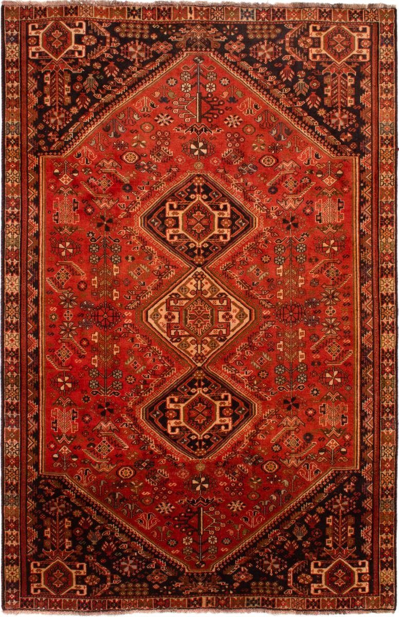 Orientteppich Shiraz 186x289 Handgeknüpfter Orientteppich / Perserteppich, Nain Trading, rechteckig, Höhe: 10 mm