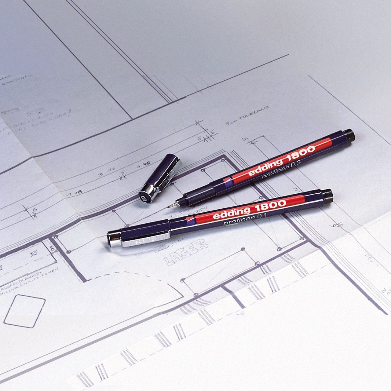 Marker edding 1800 Präzisionsfeinschreiber schwarz 0,5 mm (1er Blister)
