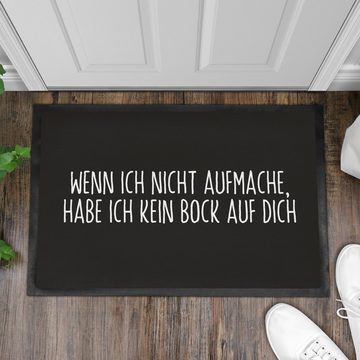 Fußmatte Lustige Fußmatte mit Spruch Geschenk Lustiger Spruch Kein Bock Auf Dic, Trendation