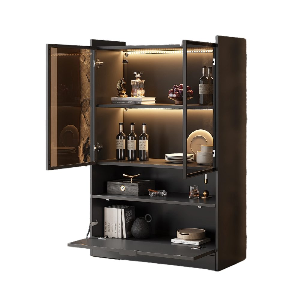OKWISH Vitrine LED Vitrine mit 16-farbige günstig online kaufen