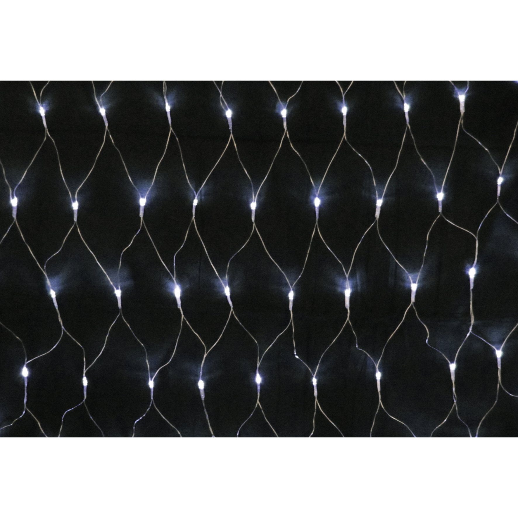 LEX LED-Lichternetz »240er LED Lichternetz außen/innen Kabel transparent Kaltweiß  3x3m«, 240-flammig