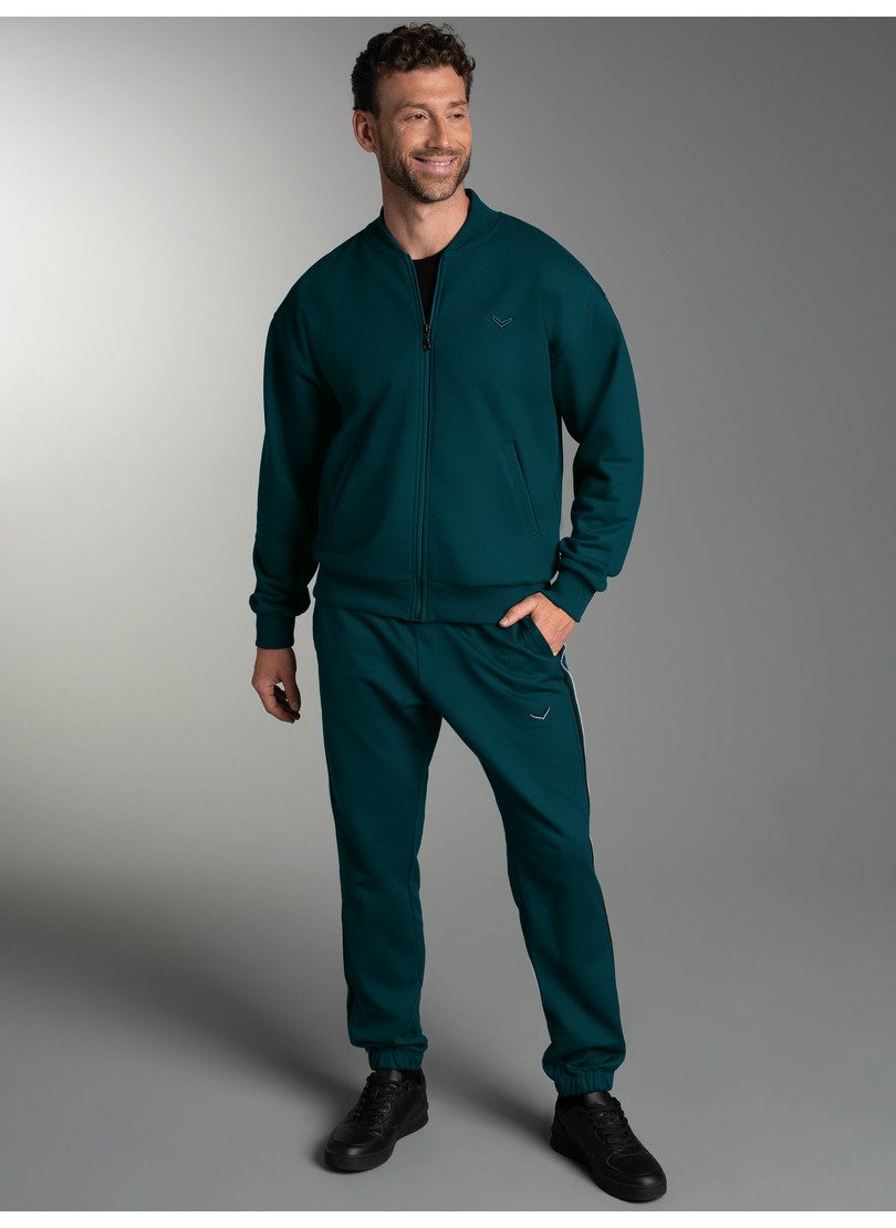 Trigema Freizeitanzug TRIGEMA Freizeitanzug aus Collegejacke und Jogginghose (1-tlg)