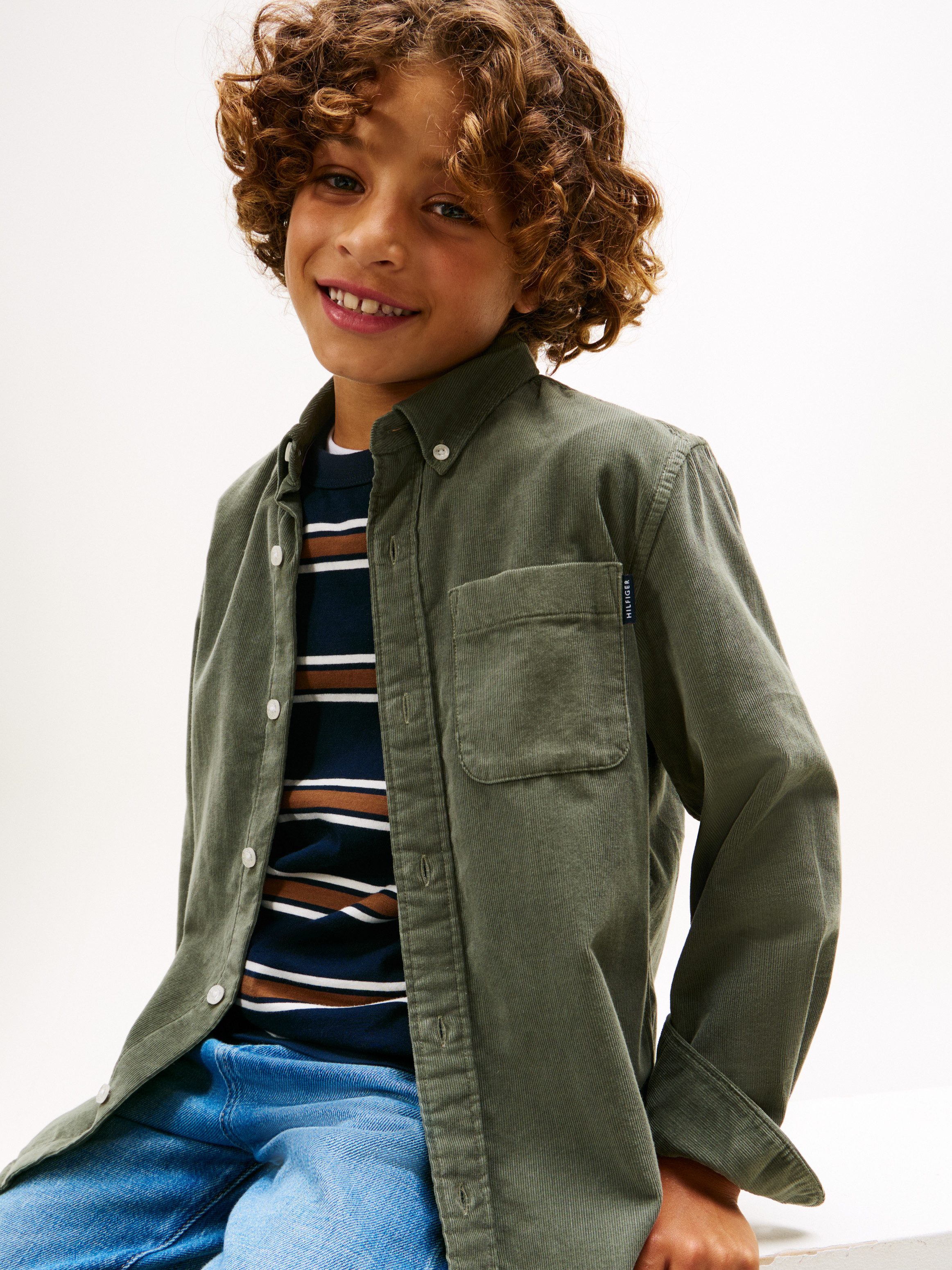 Tommy Hilfiger Langarmhemd CORDUROY SHIRT Kinder bis 16 Jahre