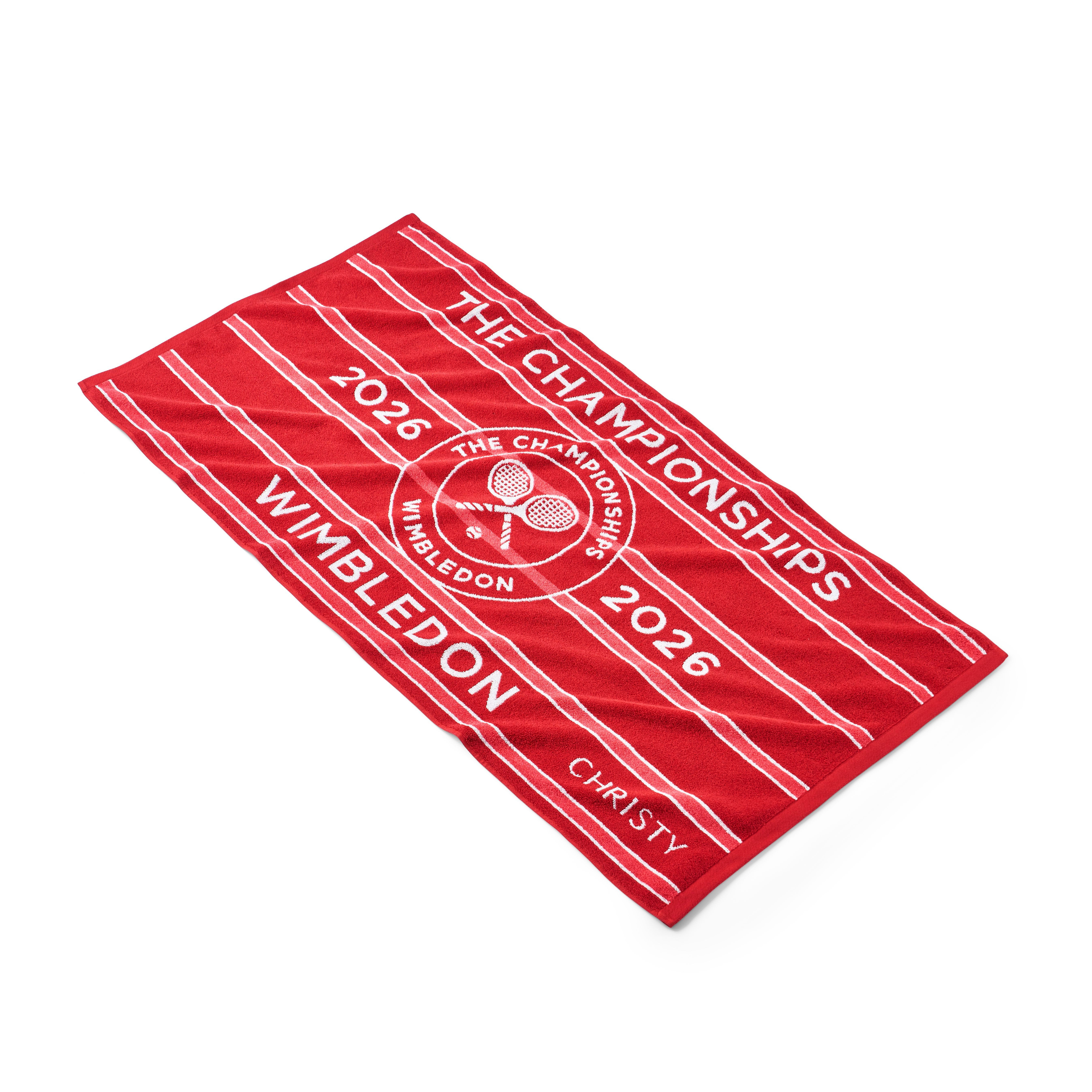 Wimbledon Handtuch Christy Badetuch »Wimbledon Championship 2026«, 70 x 133 cm, (Packung), Official Wimbledon Championship 2026 Design
