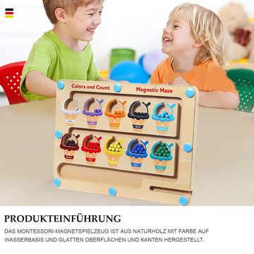 MAGICSHE Spiel, Magnetspiel Baby Montessori Spielzeug für Kinder über 3 Jahren