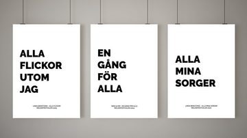 NORDIC WORDS Poster Linda Bengtzing - Alla Mina Sorger