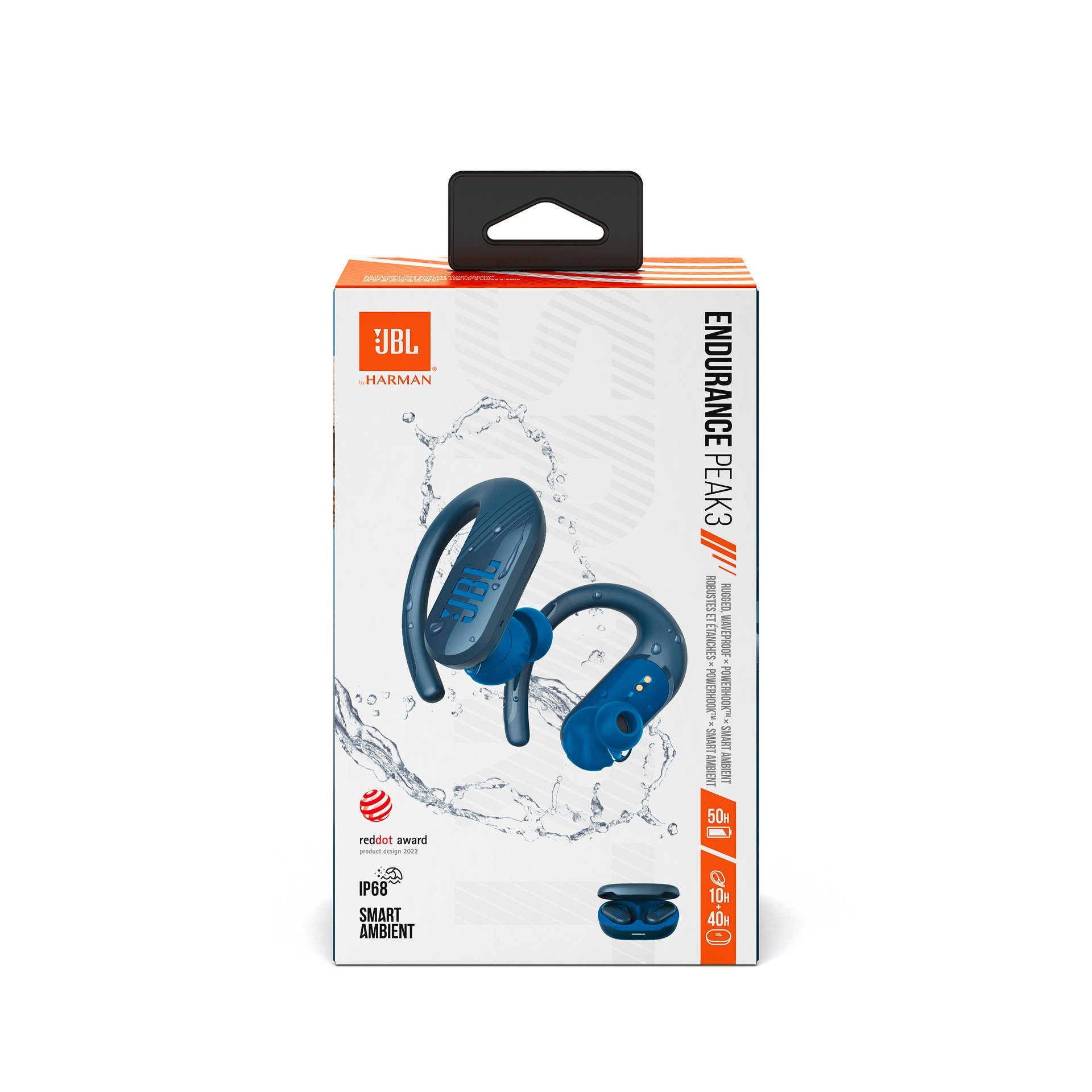 JBL Endurance PEAK In-Ear-Kopfhörer 3 Blau TW Earbuds Sport wireless 