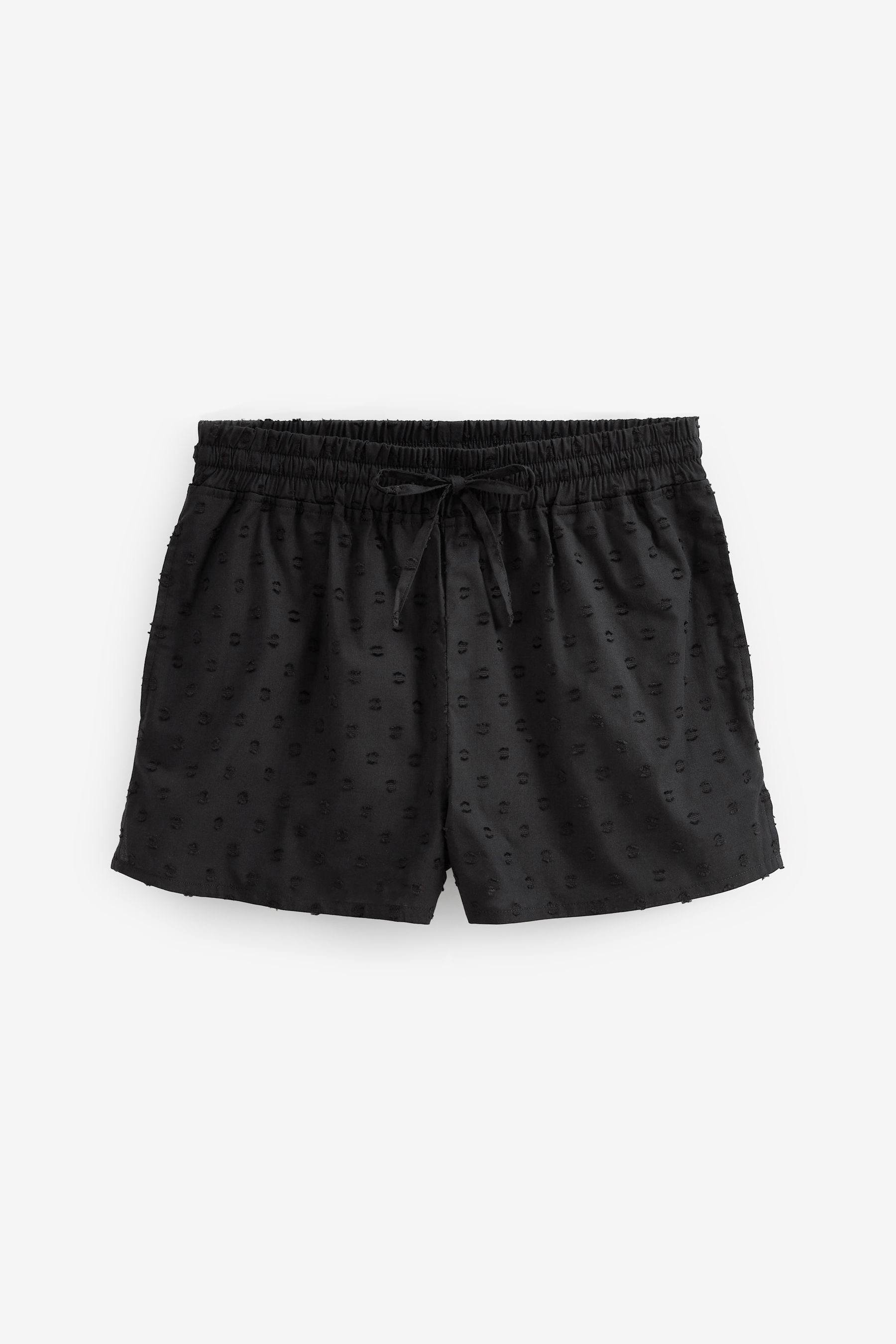 (2 mit und Black Next tlg) Trägertop Baumwoll-Schlafanzug Pyjama Shorts