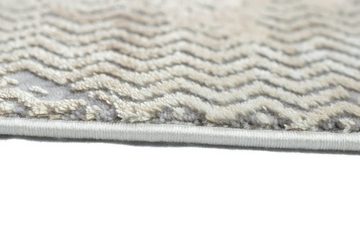 Wollteppich Wollteppich Designerteppich Teppich abstrakt aus Naturfasern in beige grau creme, Teppich-Traum, rechteckig, Höhe: 7 mm, Wollteppich