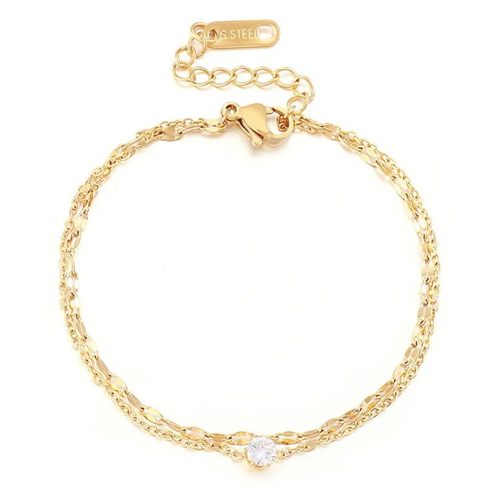Eyecatcher Armkette Elegantes mehrreihiges Armkettchen mit günstig online kaufen