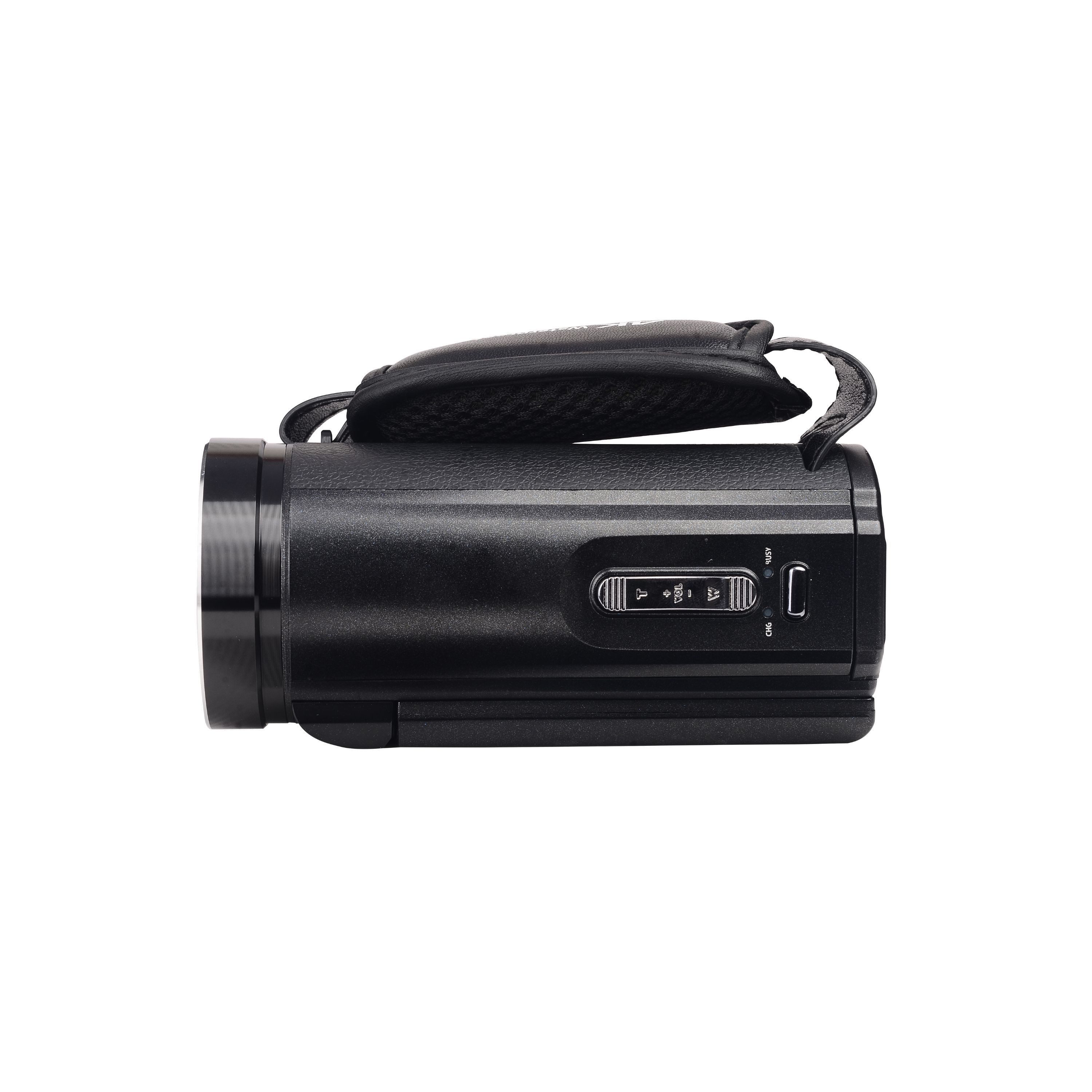 AgfaPhoto CC4000WBK Camcorder (4K-Video, 24 MP, 18x Zoom, wasserdicht, drehbares Display)