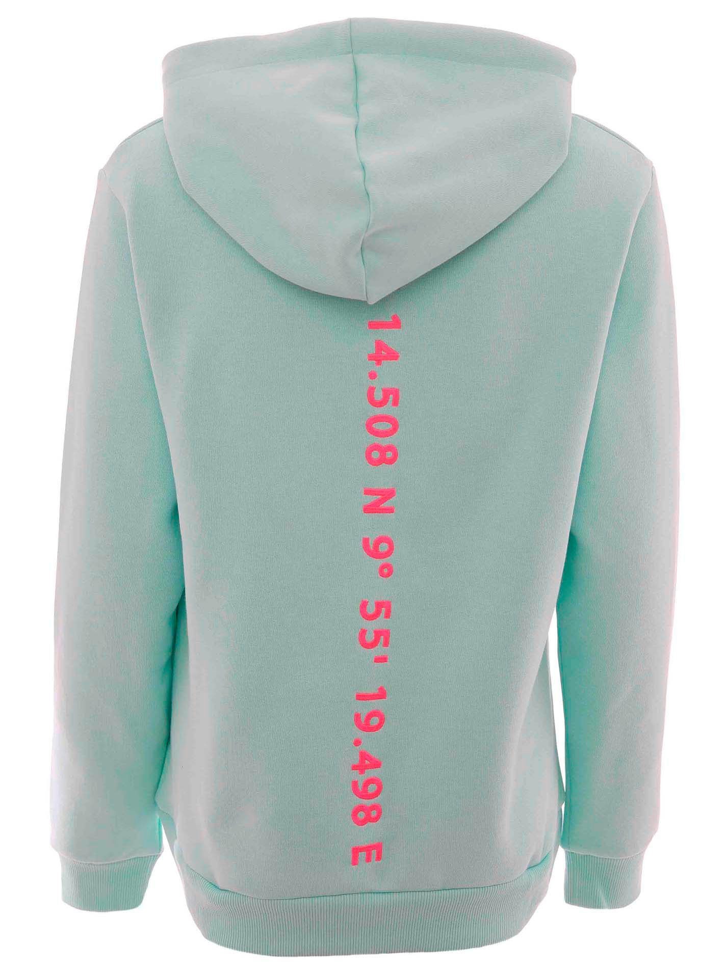 Zwillingsherz Sweatshirt mit Kapuze, Frontprint, Rückenprint günstig online kaufen