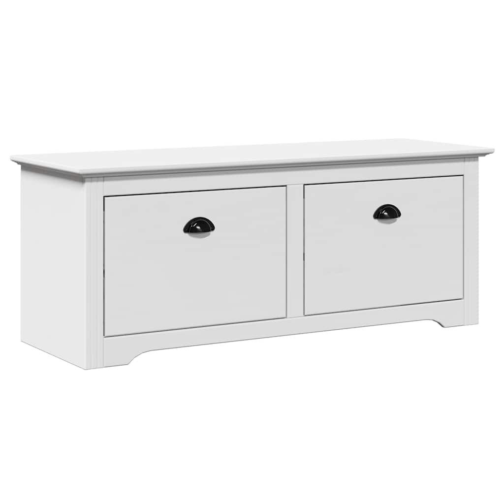 vidaXL Sitzbank Flurbank BODO Weiß 114x40x45 cm