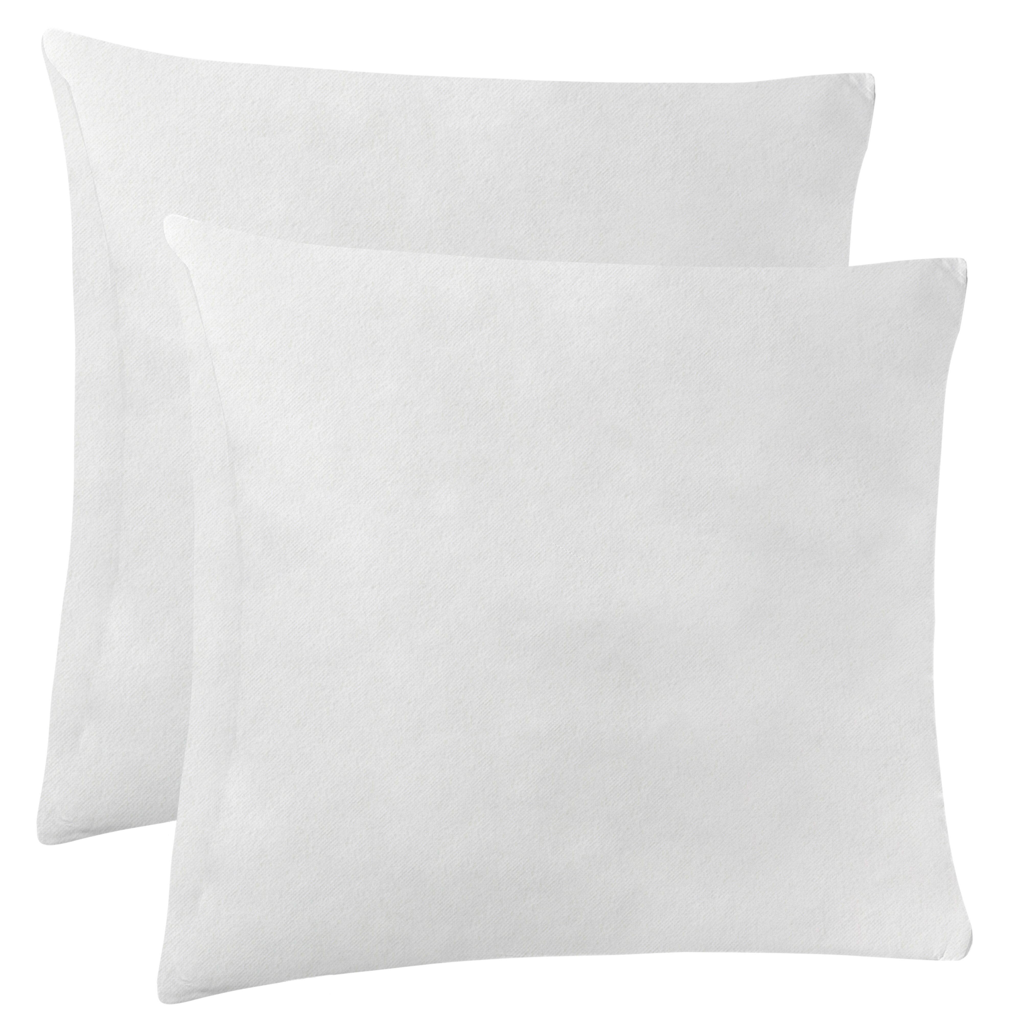 LILENO HOME Kissenfüllung Vlieskissen in verschiedenen Größen - Made in Germany, 2er Set Kissenfüllung 50x50 cm, waschbar - 40°C, allergikerfreundlich